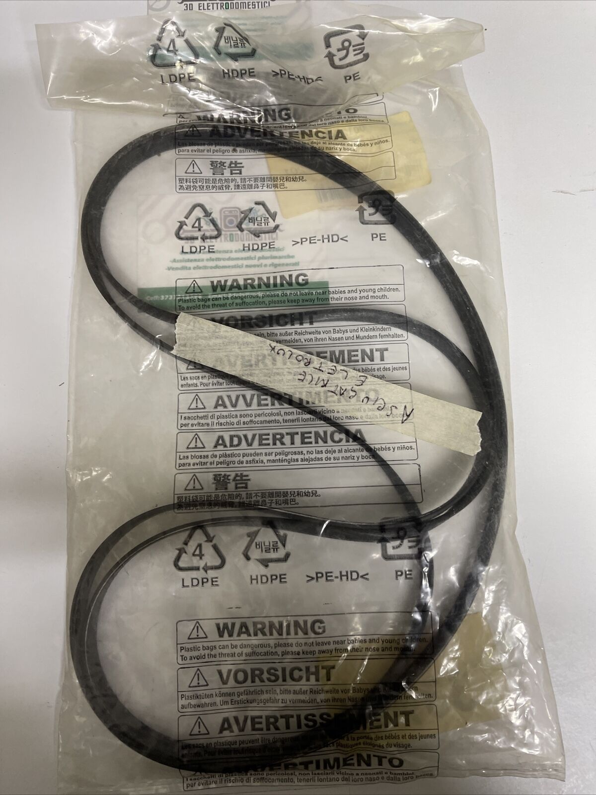 Cinghia elastica per asciugatrice electrolux rex aeg 1971 7ph h7/00126606