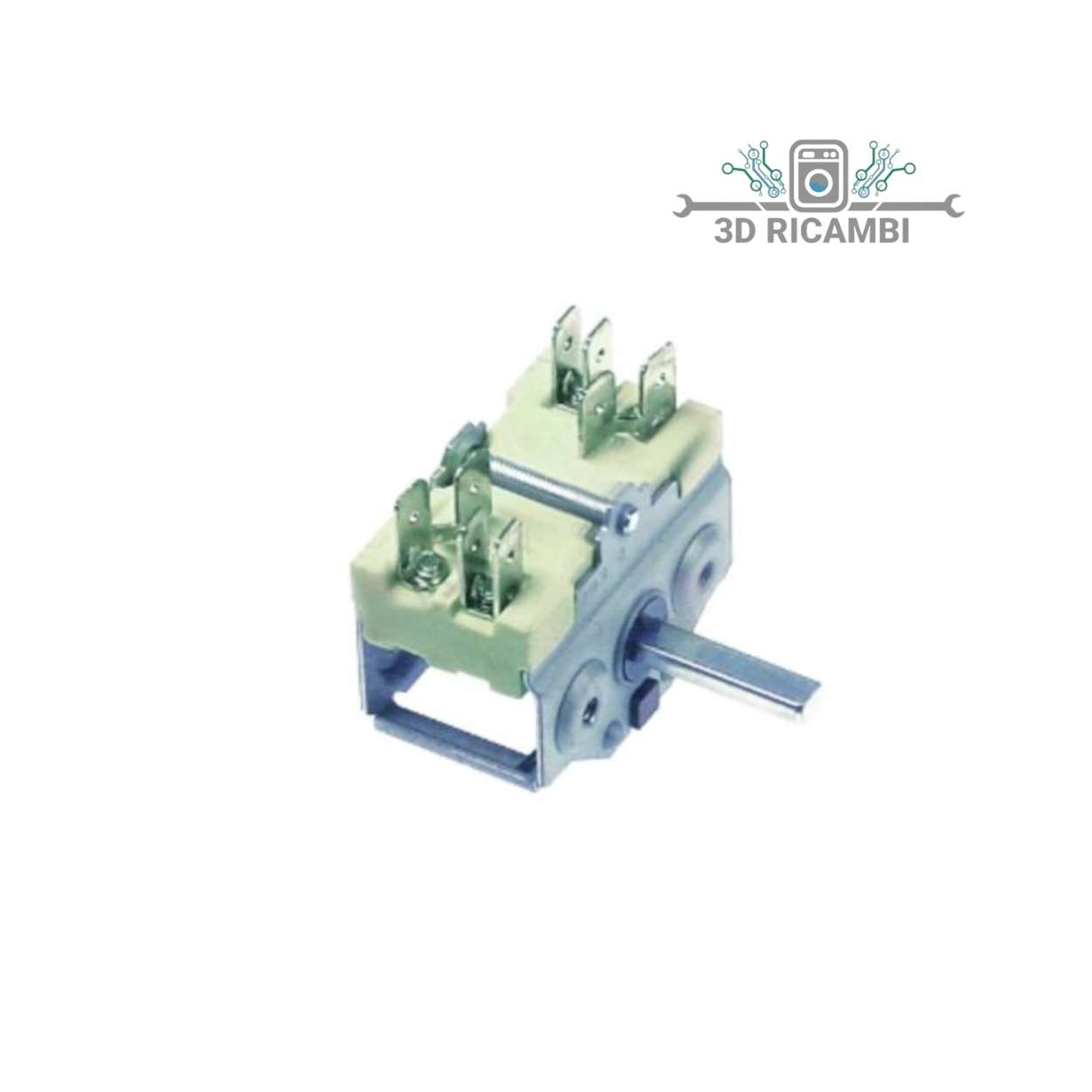 Commutatore ego 2+2 c/foro termostato 300200