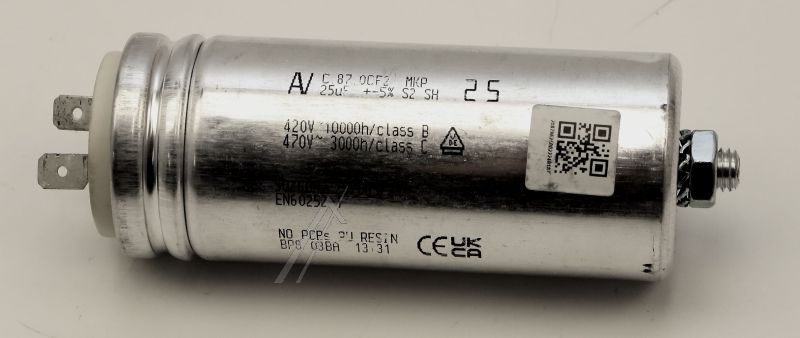 Condensatore c00865993 25uf beko/grundig/arcelik