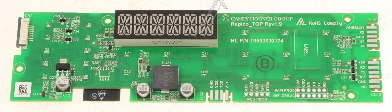 Scheda Pannello di Controllo Lavatrice Candy Hoover 43032269