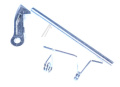 Gancio chiusura porta con molla alternativo per Candy/Hoover 49007928