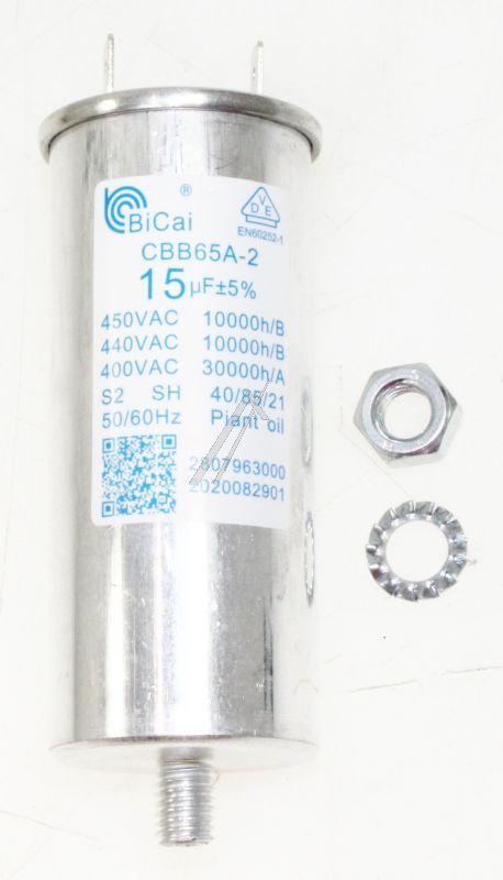 2807963000 C00871886 Condensatore (BICAI 15µF) Beko