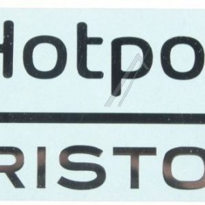 C00302258 482000089577 Targa porta Hotpoint-Ariston cromata Hotpointariston