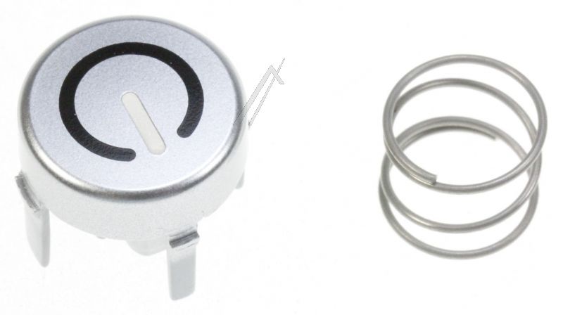 C00298007 482000089350 Pulsante on/off PLP2 argento Hotpointariston
