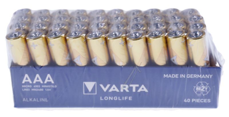 LR3 04103 101 394 Pila alcalina 1,5V AAA Longlife confezione 40 pz Samsung 04103101394