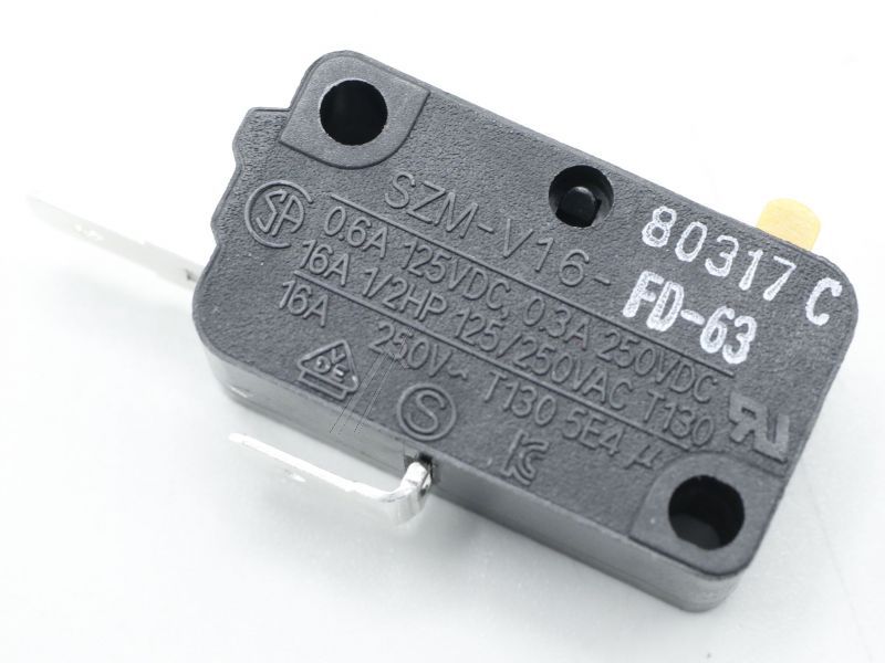 SZM-V16-FD-63 3405-001034 Microinterruttore 125/250VAC 16A 200GF SPST-N Rexelectrolux 3405001034