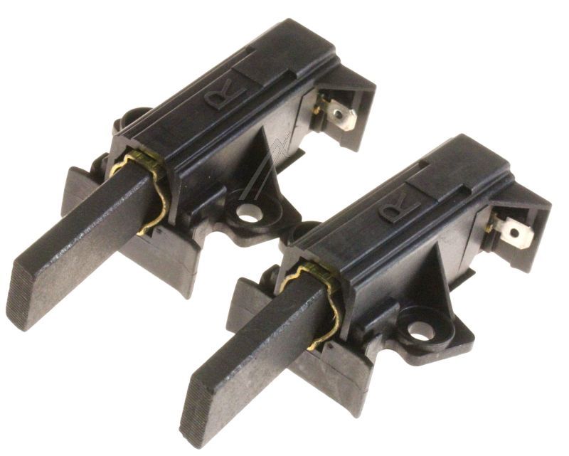 Set 2 spazzole carboncini tipo R per AEG/Bosch Siemens, capicorda 4,8 mm