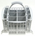 C00114049 482000028713 Porta-posate completo 3 pezzi  Blu Satin  con laterali Ariston