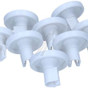 Ruote cesto lavastoviglie bianche 8 pz per 50269971003 Rexelectrolux