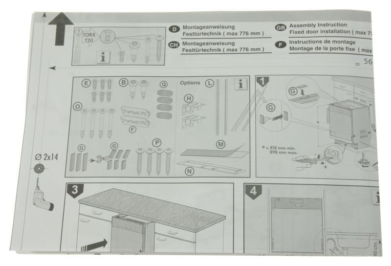 140002854168 Dima di foratura per incasso Rexelectrolux