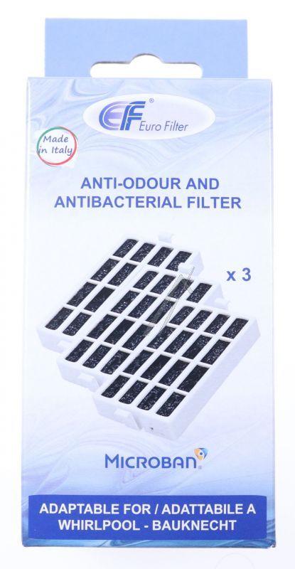 WF209 Microfiltro antibatterico 3 pz. Whirlpool