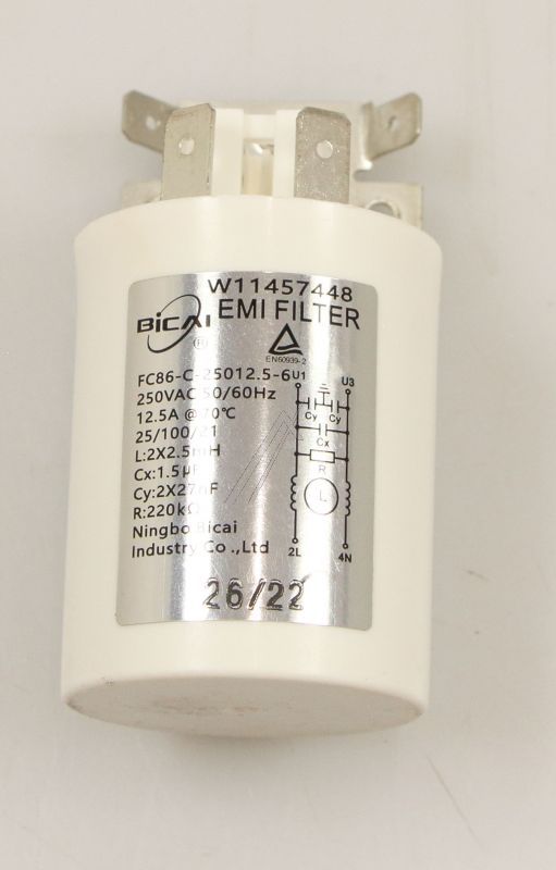 C00646902 488000646902 Filtro RFI Whirlpool