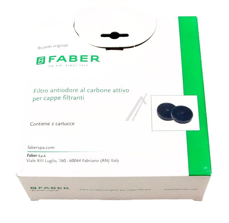 F8 112.0157.240 Kit 2 filtri a carbone FABER/ARISTON 1120157240