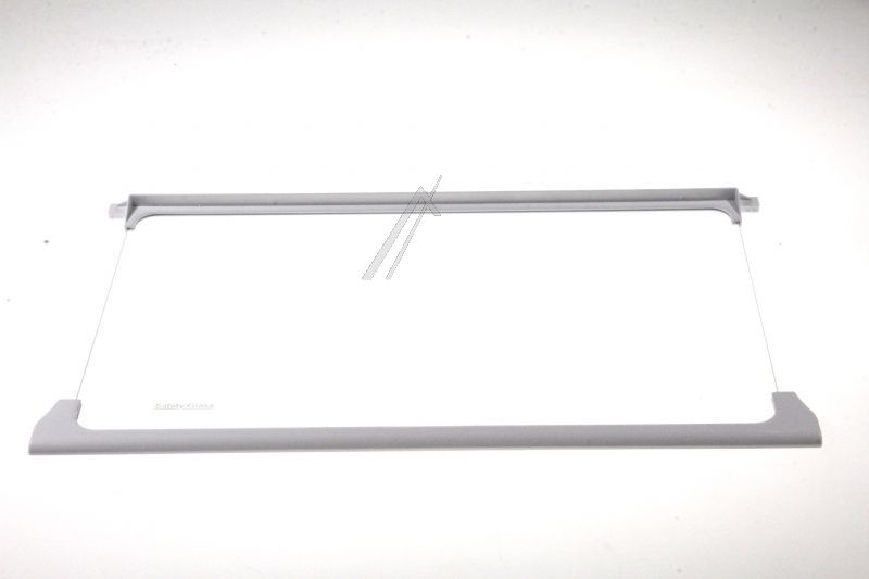 4616140500 C00867541 Ripiano in vetro 294×495 mm G60 bianco vetro di sicurezza 5 canali Beko