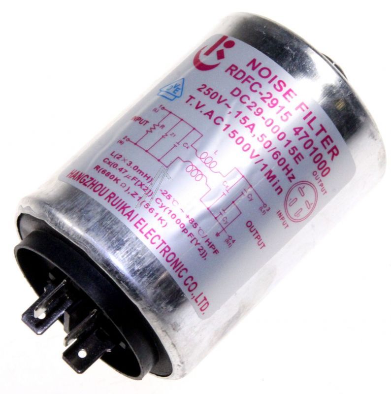 DC29-00015E Filtro antidisturbo LFT-215K-2 MINERVA-PJT 250VAC Samsung DC2900015E