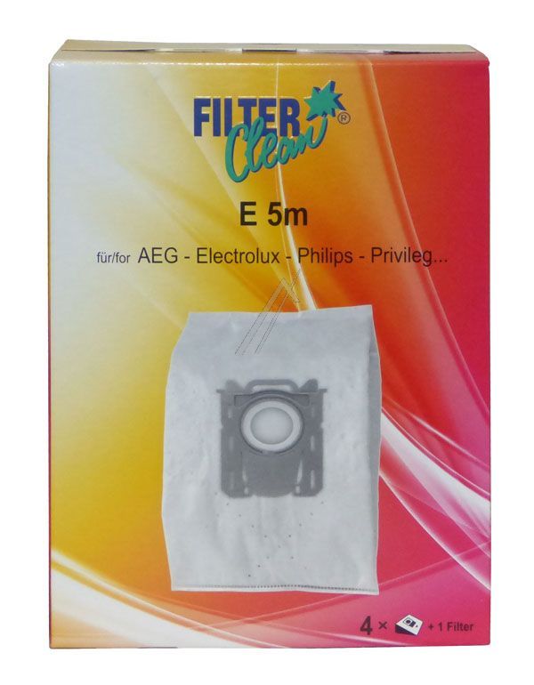 E5/PH5M E5M FL0007-K Sacchetti Mikromax 4 pz + 2 filtri Miele FL0007K