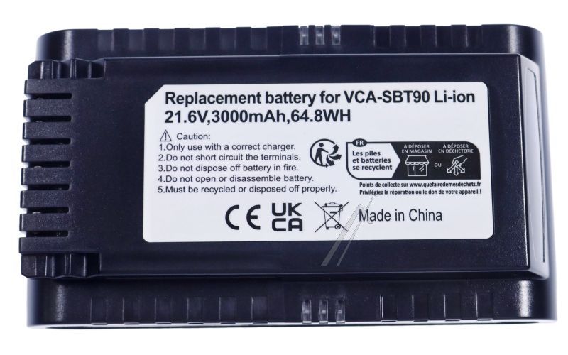 21,6V-2000MAH Batteria Li-ion alternativa per aspirapolvere Samsung