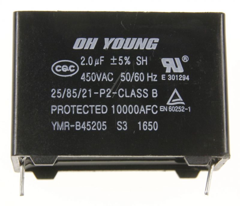 2301-001916 Condensatore a film 2000nF +10/-5% 450V BK 37x18x Samsung 2301001916