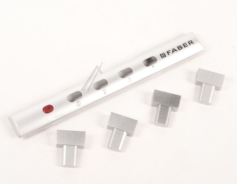 133.0059.157 Pannello comandi argento pulsante 3V Faber 1330059157