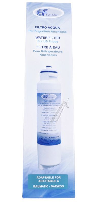 WF076 Filtro acqua alternativo per DAEWOO DW2042F-09, SMEG 693410677 1 pz Franke