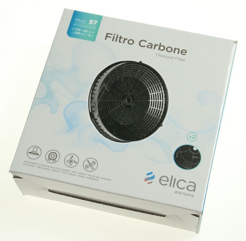 KIT0161388 Filtro a carbone mod.57 per Elica 2 pz AC 90