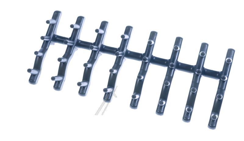Spine in gomma grigie alternative per AEG 1380184109 Electrolux
