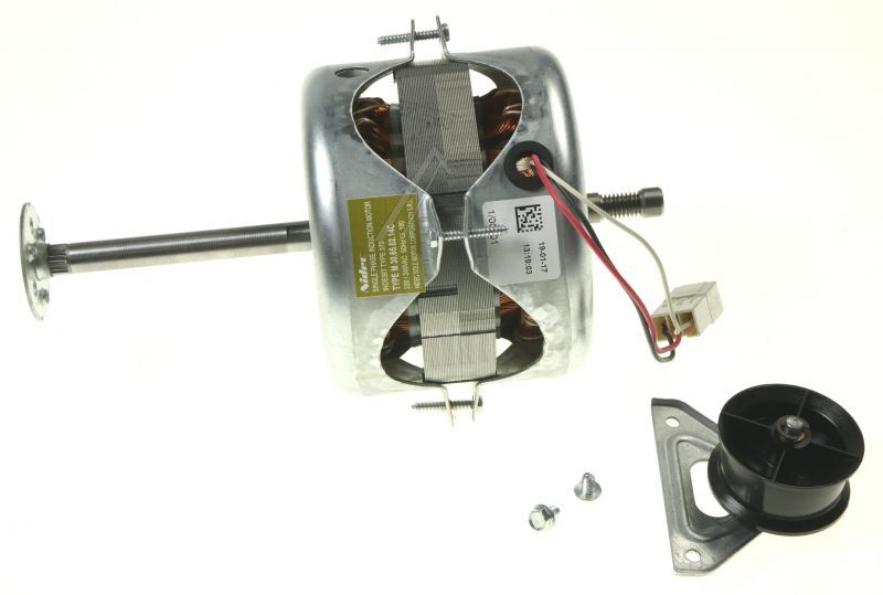 C00345581 482000023519 Motore 370A classe M con condensatore 8.5µF metallico + tendicinghia Hotpointariston