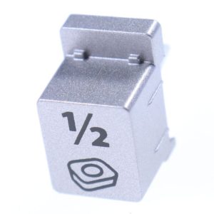 1756840400 C00881514 Pulsante stampato F5  mezzo carico  inox Beko