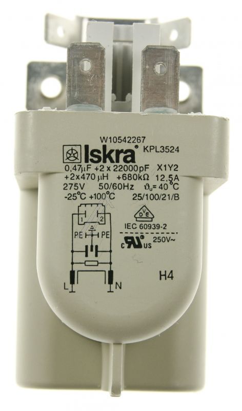 C00324919 481010596922 Filtro di rete ODRA Whirlpool