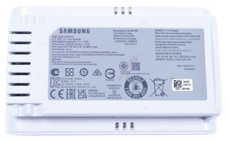 VCA-SBT90E/VT Batteria di ricambio per JET 70 Samsung VCASBT90EVT