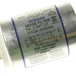 DC29-00023A Filtro EMI 250V 15A 53x53x97 mm 50/60Hz CAN Samsung DC2900023A