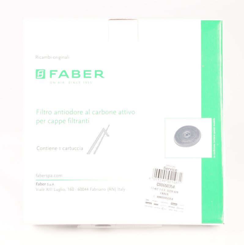 C00650354 488000650354 Filtro ai carboni attivi Whirlpool