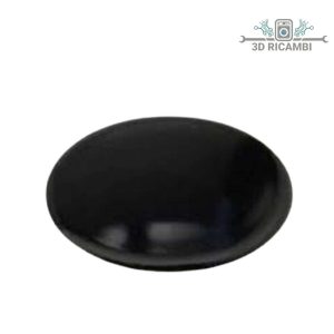 Cappellotto piattello medio nero lucido 75 mm per piano cottura ariston indesit s0236