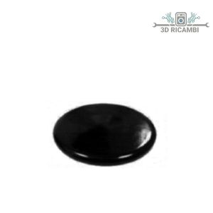 Cappellotto piattello piccolo nero lucido 55 mm per piano cottura ariston indesit s0237
