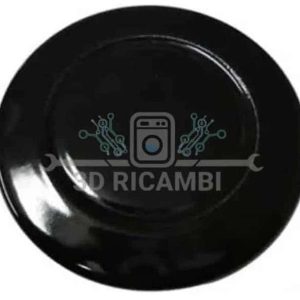 Cappellotto piattello rapido nero lucido 100mm per piano cottura ariston indesit s0240