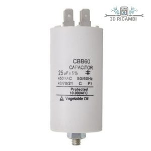 Condensatore per motori 25 uf 500v universale