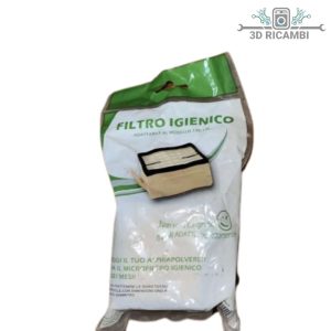 Filtro igienico adattabile per aspirapolvere folletto vorwek vk 135-136