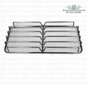Griglia in filo coperto ed acciaio inox per piano cottura indesit ariston a 2 fuochi 453✖️212 f0207
