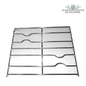 Griglia in filo cromato ed acciaio inox per piano cottura a 2 fuochi whirpool ignis 362✖️425 f2502