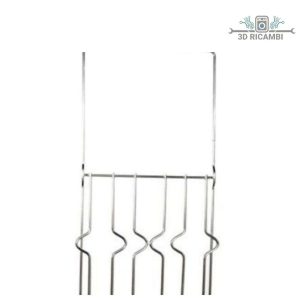 Griglia in filo cromato ed acciaio inox per piano cottura ariston indesit a 2 fuochi 486✖️255 f0220