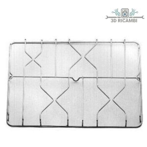 Griglia in filo cromato ed acciaio inox per piano cottura fratelli onofri a 4 fuochi 403✖️553 f4001