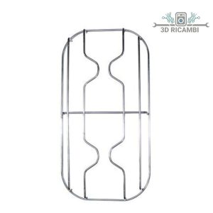 Griglia in filo cromato ed acciaio inox per piano cottura ilve a 2 fuochi 445✖️240 f2606