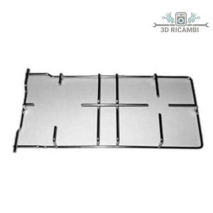 Griglia in filo cromato ed acciaio inox per piano cottura ilve a 2 fuochi 447✖️211 f2702