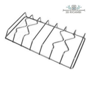 Griglia in filo cromato ed acciaio inox per piano cottura smeg a 2 fuochi 404✖️209 f5346