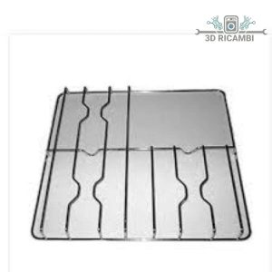 Griglia in filo cromato ed acciaio inox per piano cottura smeg a 3 fuochi 448✖️478 f5309