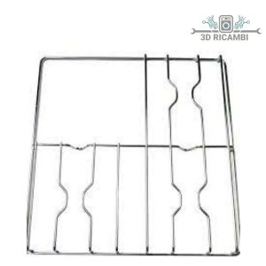 Griglia in filo cromato ed acciaio inox per piano cottura smeg a 3 fuochi 478✖️448 f5308