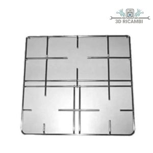 Griglia in filo cromato ed acciaio inox per piano cottura whirpool ignis a 3 fuochi 459✖️429 f2519