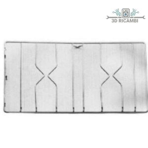 Griglia in filo cromato ed acciaio per piano cottura electrolux rex con 2 fuochi 271✖️511 f0306