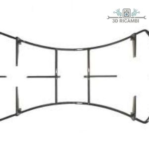 Griglia in filo per piano cottura indesit ariston a 2 fuochi centrale 435✖️238 p0279