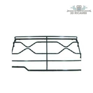 Griglia in piattina per piano cottura indesit ariston a 2 fuochi 448✖️283 p0258